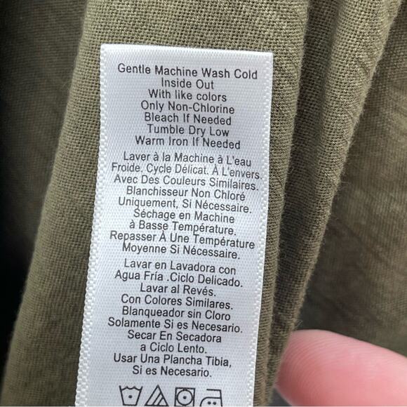 National LTD Loren Puff-Sleeve Tee Long Sleeve Pima Cotton Shirt Size S Preppy - Picture 10 of 10